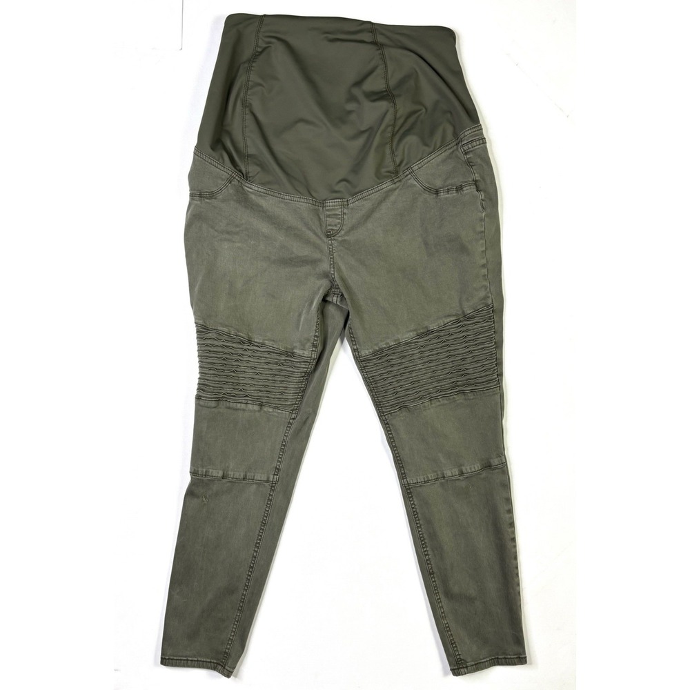 Isabel Maternity By Ingrid & Isabel Pants Women's 12 Olive Green Straight Recto